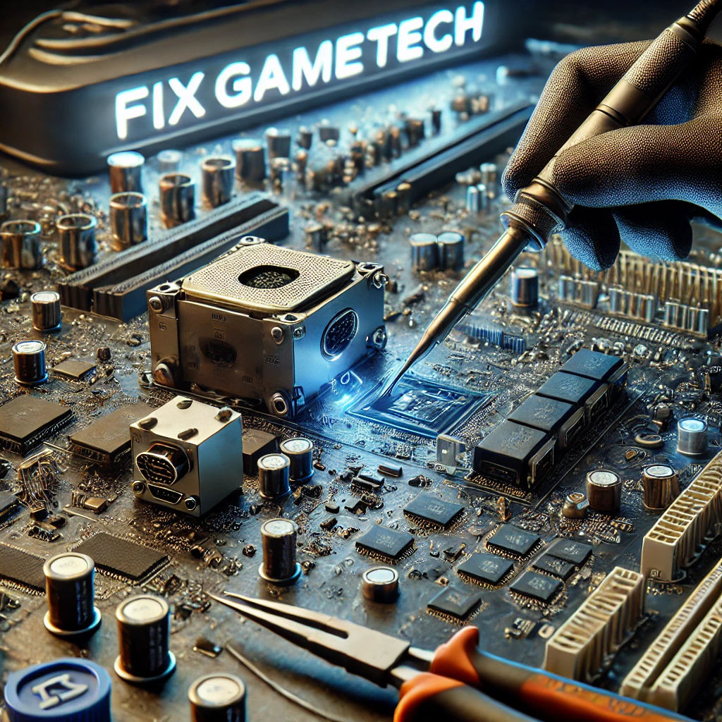 PS5 motherboard microsoldering repair